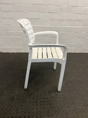 White Plastic Outdoor Chair