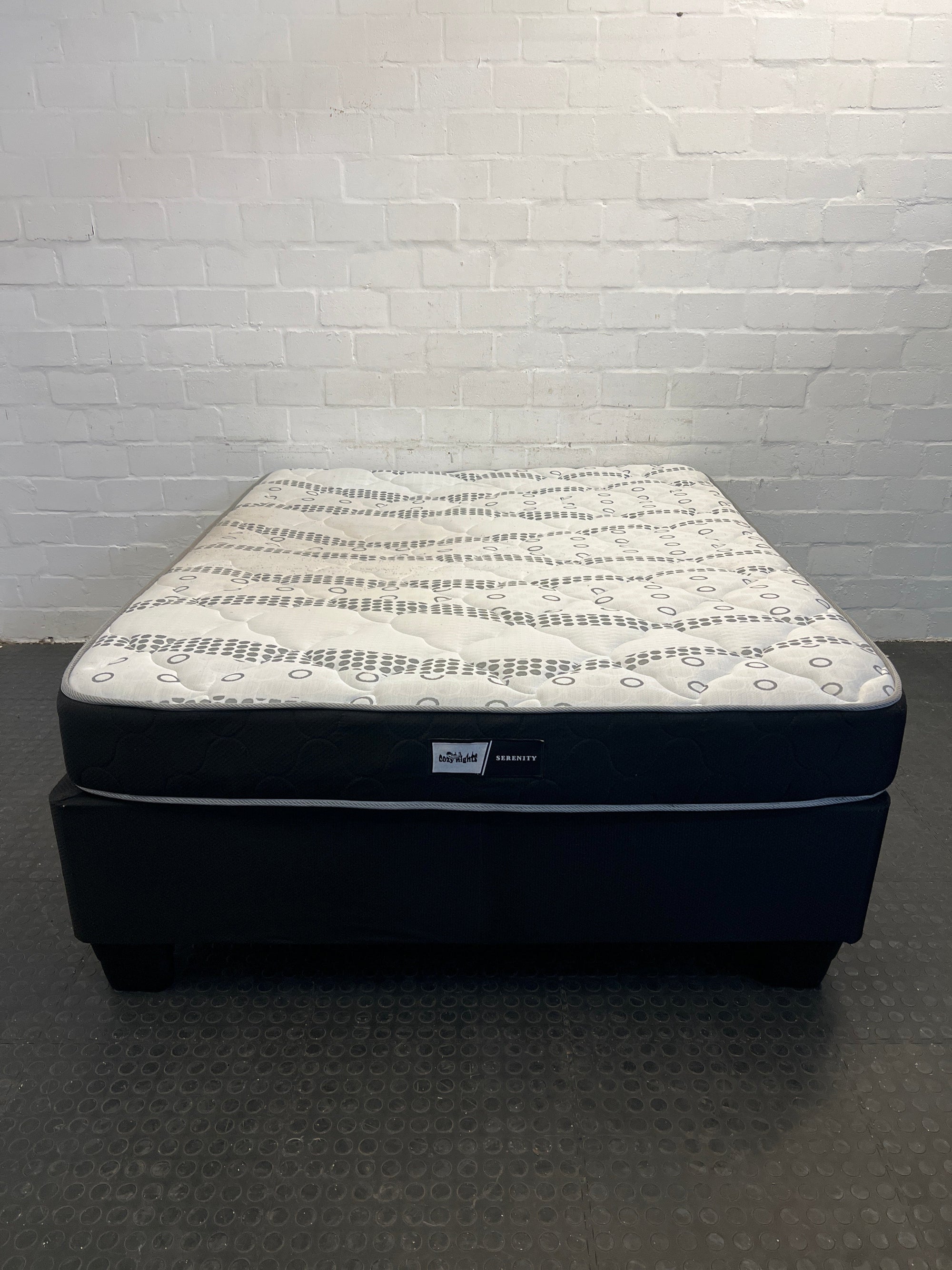 Double Bed, Mattress & Base (height: 67cm) (width: 191cm)