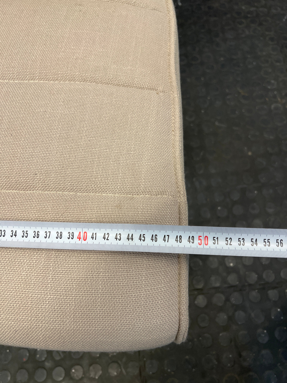 Coricraft Beige Upholstered Dining Chair with Wooden Legs - PRICE DROP