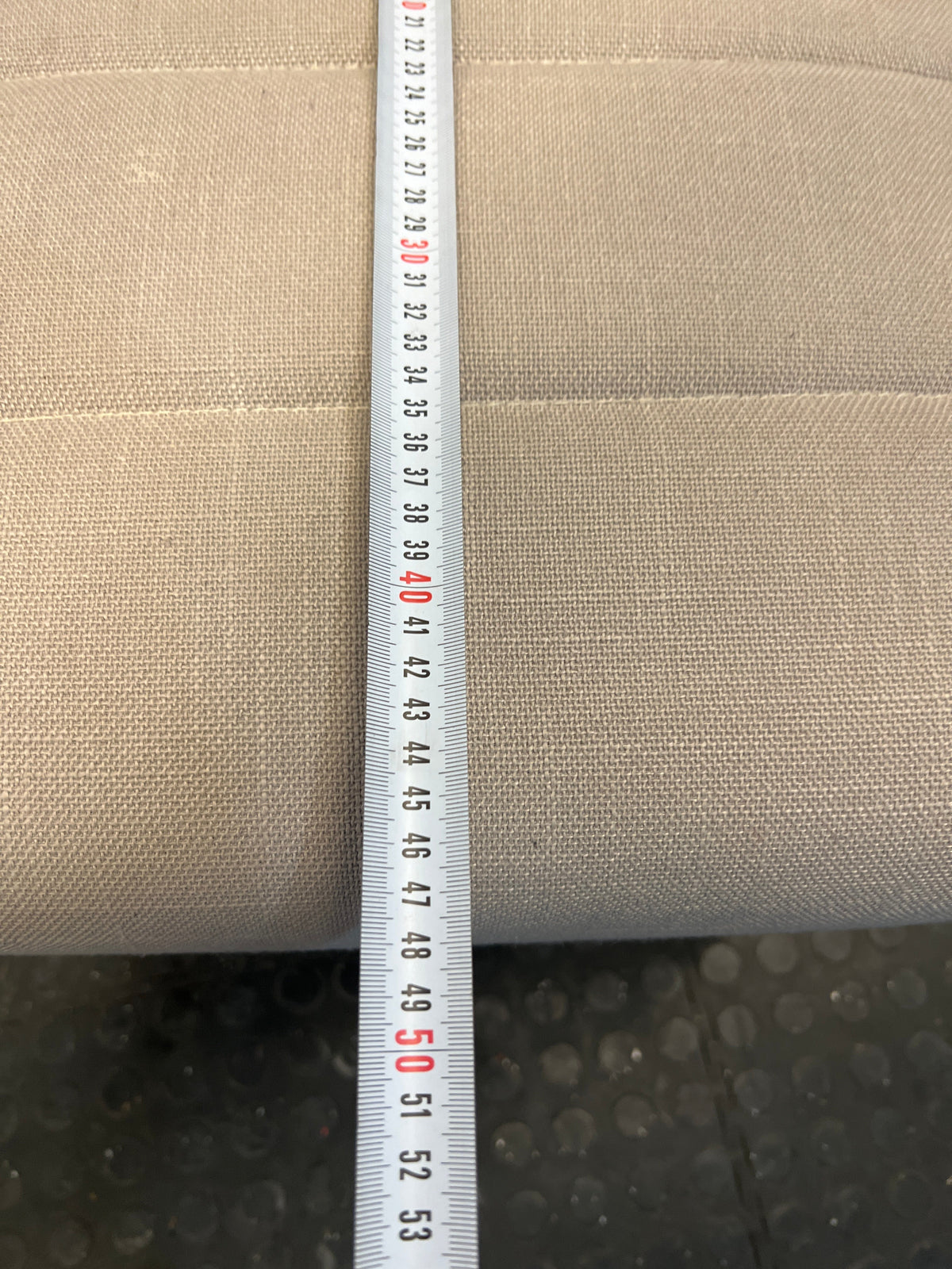 Coricraft Beige Upholstered Dining Chair with Wooden Legs - PRICE DROP