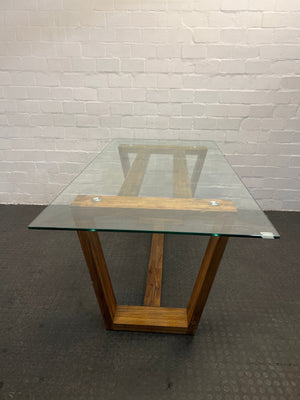 Coricraft Glass Top Dining Table - REDUCED