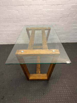 Coricraft Glass Top Dining Table - REDUCED