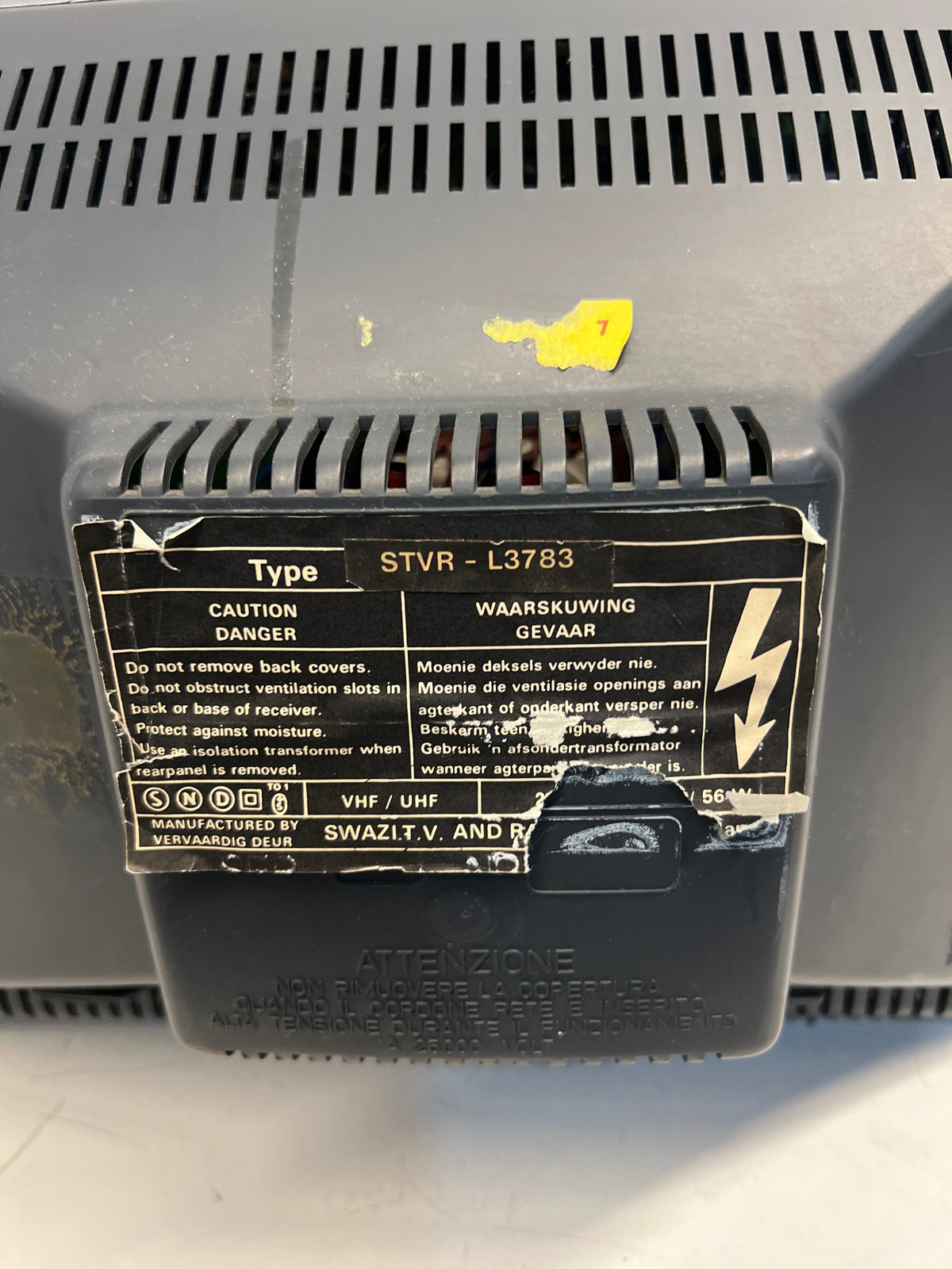 Swazi STVR - L3783 Tube Tv - PRICE DROP