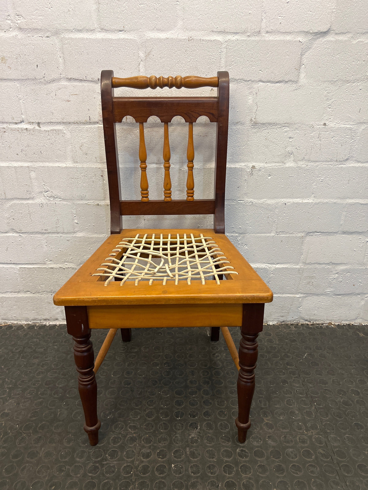 Yellow Wood Riempie Chairs (Needs to be restrung) - PRICE DROP