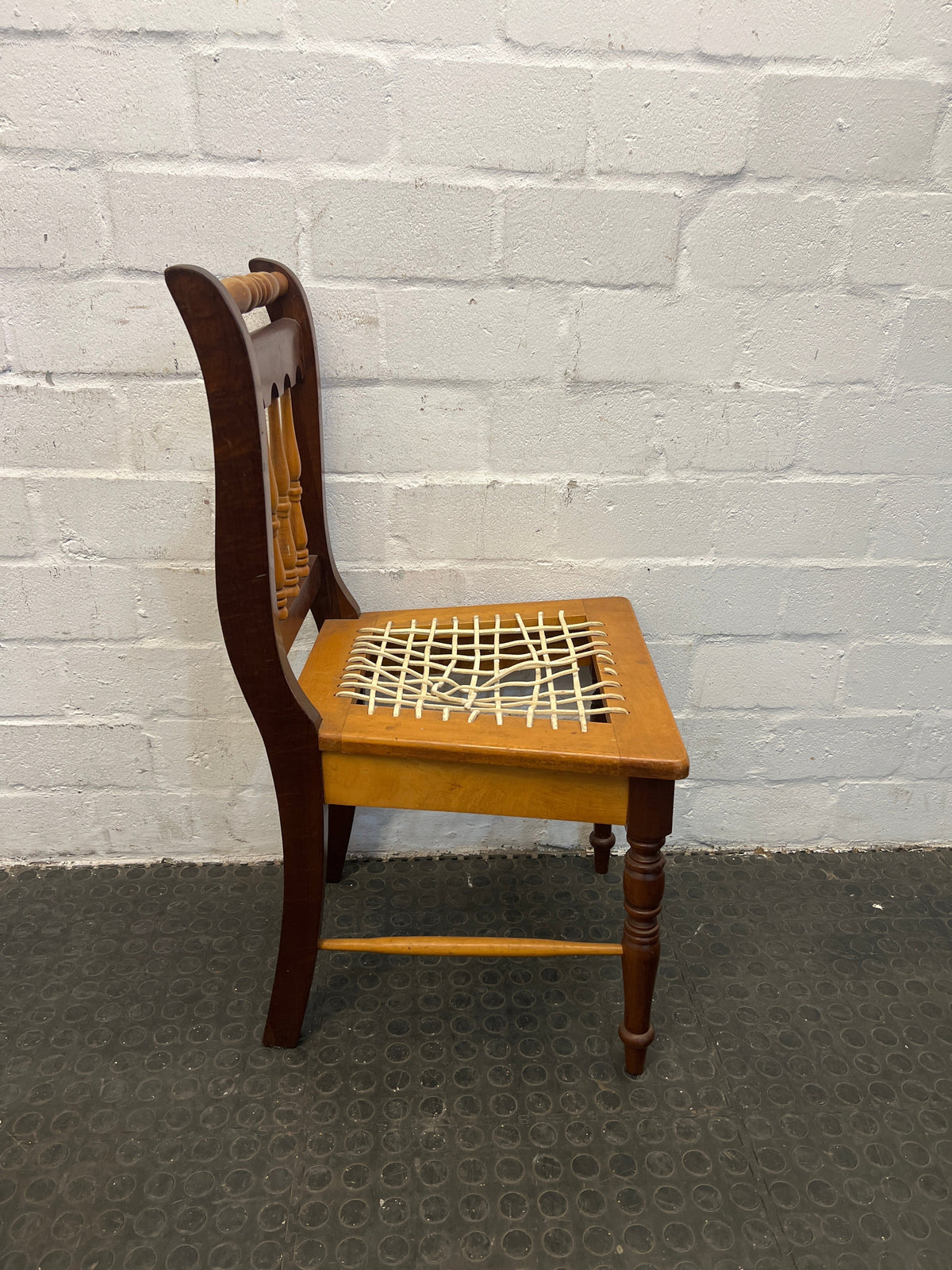 Yellow Wood Riempie Chairs (Needs to be restrung) - PRICE DROP