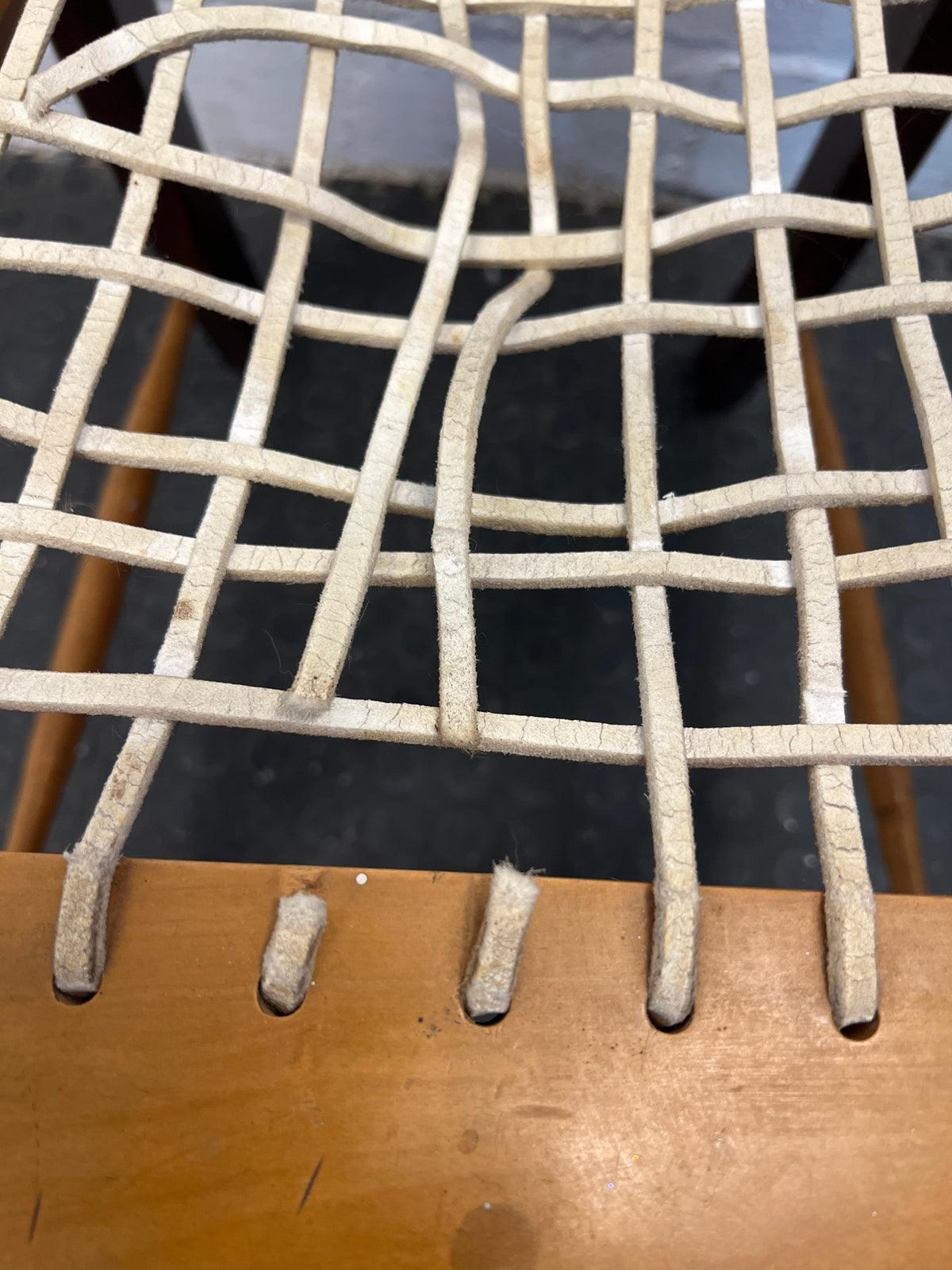 Yellow Wood Riempie Chairs (Needs to be restrung) - PRICE DROP