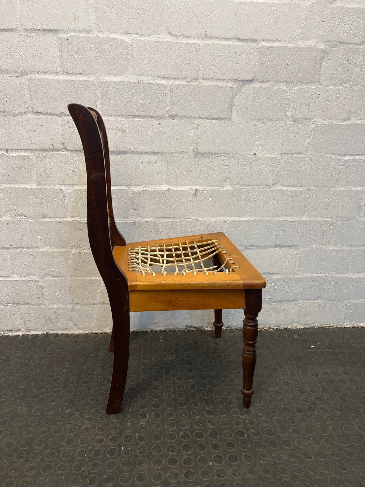 Yellow Wood Riempie Chairs (Needs to be restrung) - PRICE DROP