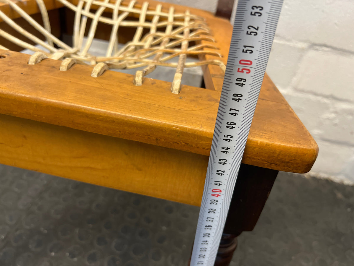 Yellow Wood Riempie Chairs (Needs to be restrung) - PRICE DROP