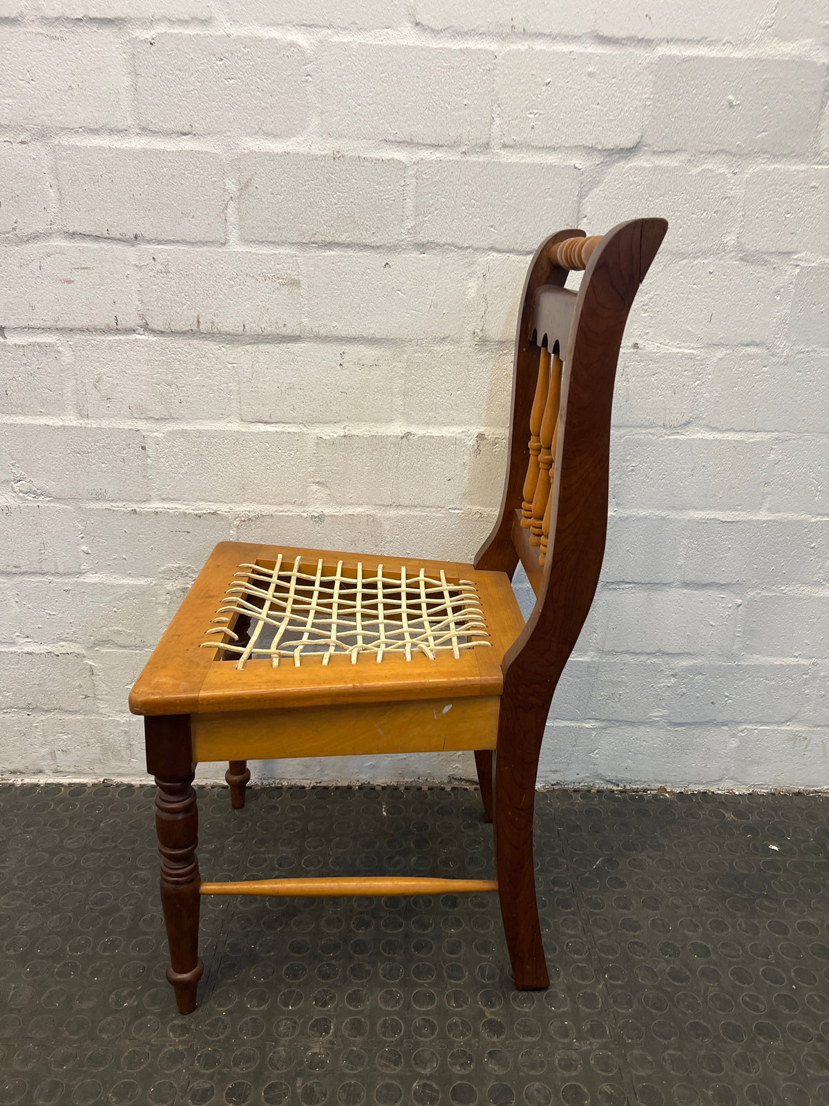 Yellow Wood Riempie Chairs (Needs to be restrung) - PRICE DROP