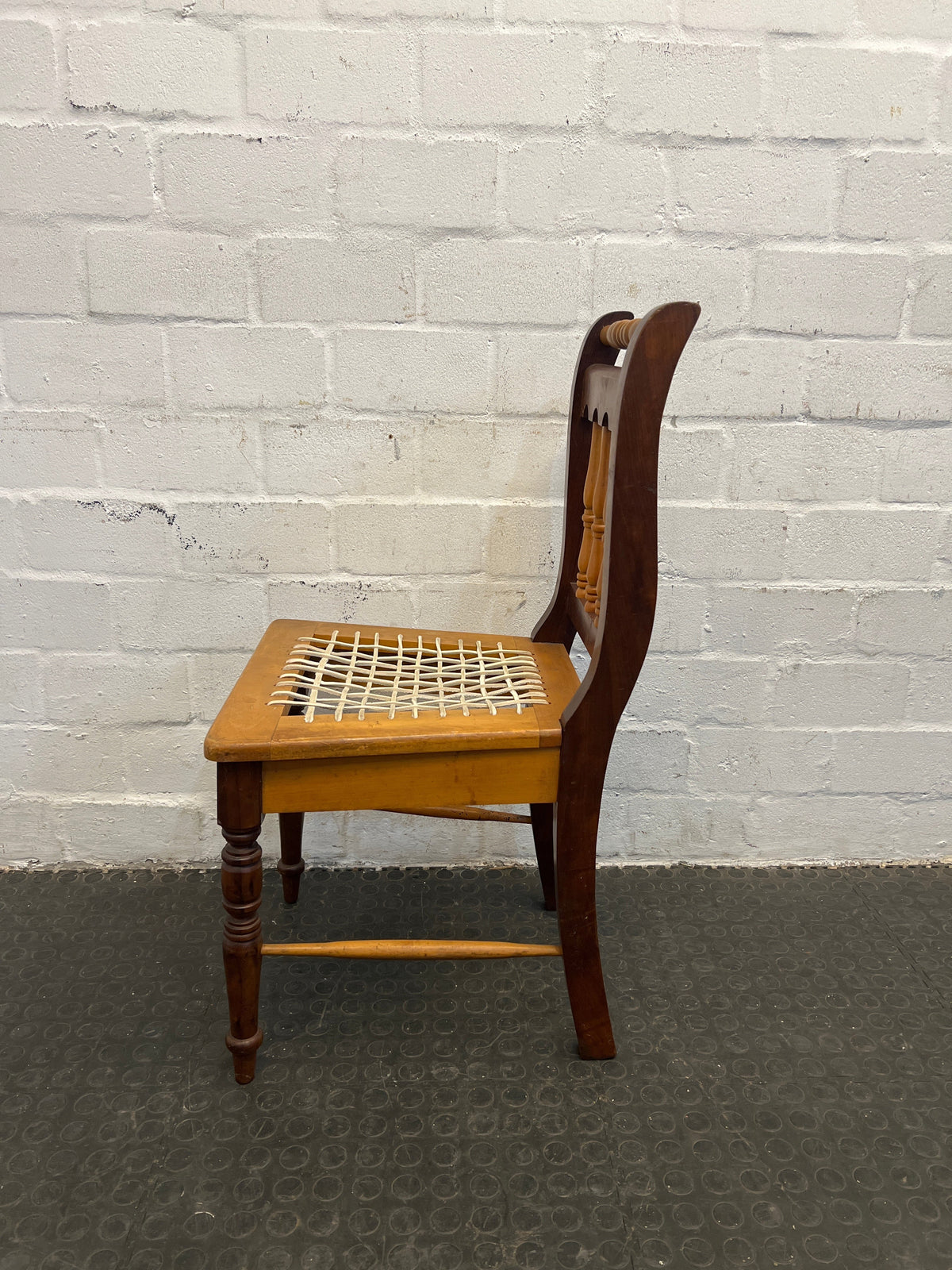 Yellow Wood Riempie Chairs (some Wear & Tear)