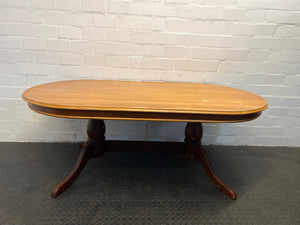 Yellow Wood Dining Table - REDUCED