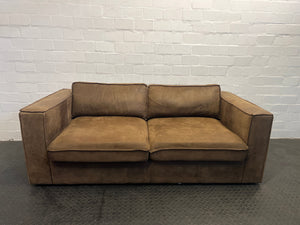 Coricraft Leather Two Seater - REDUCED