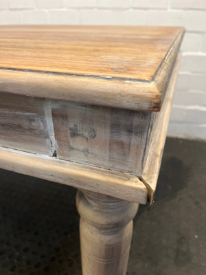 Solid Wooden Dining Table (Crack on Corner) - REDUCED