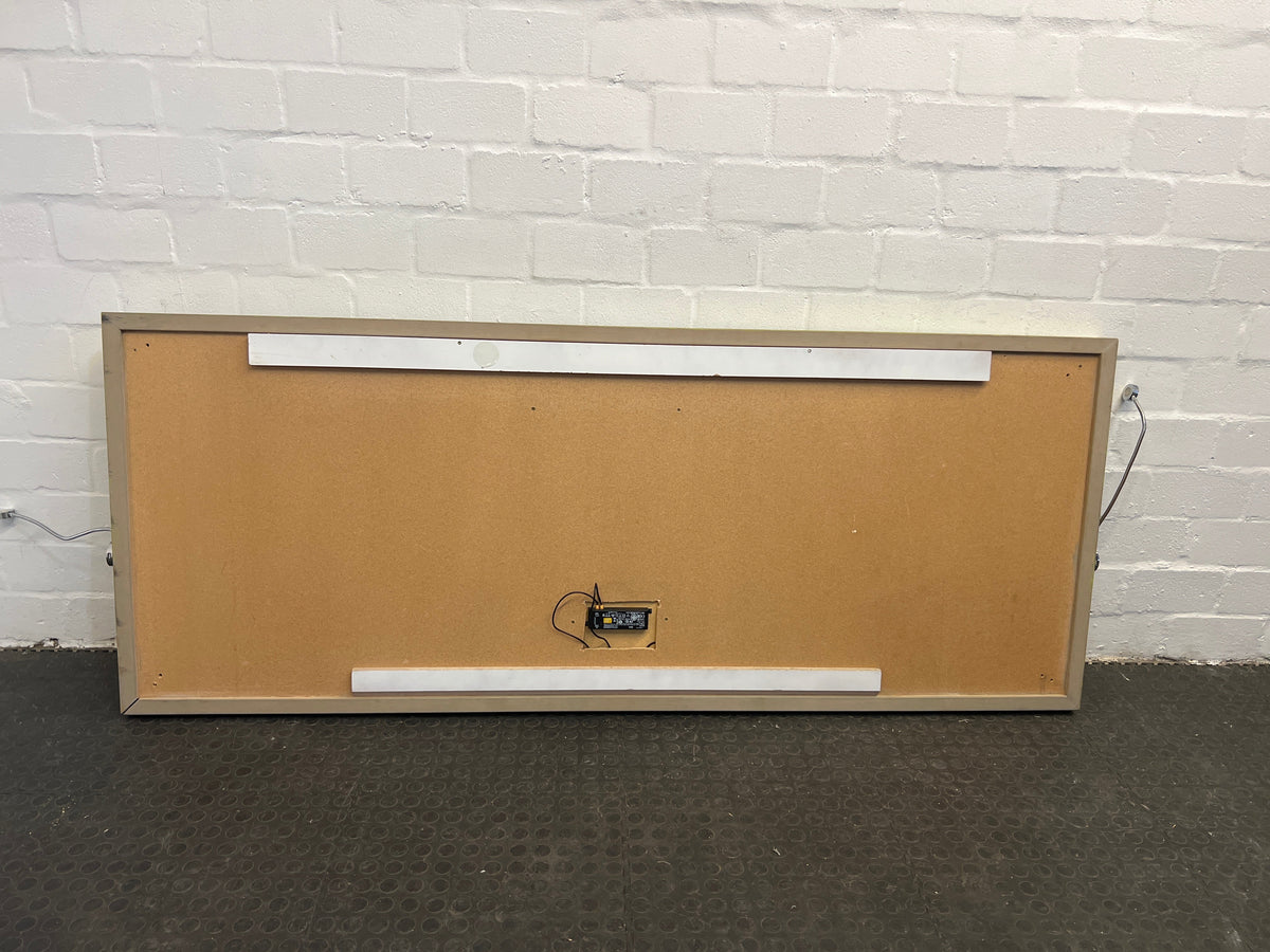 Green Headboard with Lights (Height 85.5cm) x (Width: 200.5cm) - REDUCED - 2ndhandwarehouse.com