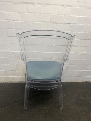 Seethrough Chair with Turquiose cushion