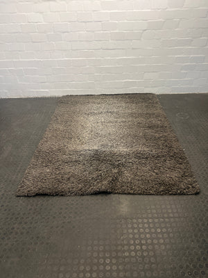 Grey Fluffy Carpet (160cm x 224cm)