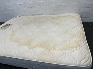 Stained Queen Sized White Mattress