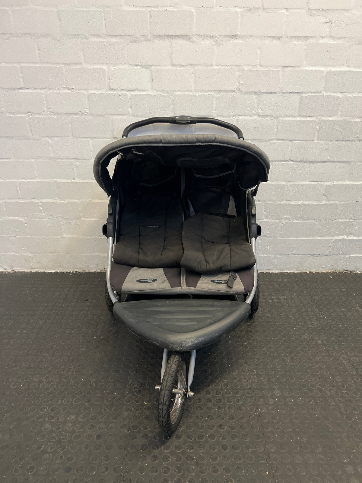 Black Twin Pram - PRICE DROP