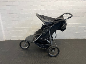 Black Twin Pram