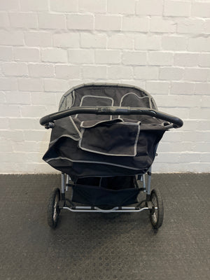 Black Twin Pram