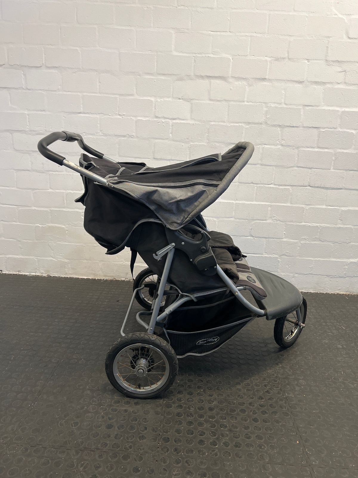 Black Twin Pram - PRICE DROP