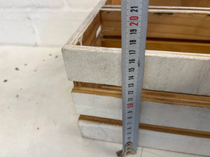 White Large Wooden Crate