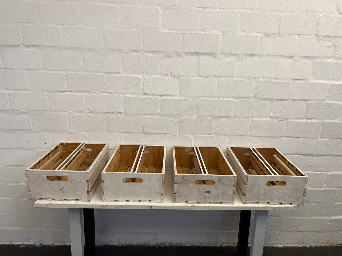 White Large Wooden Crate