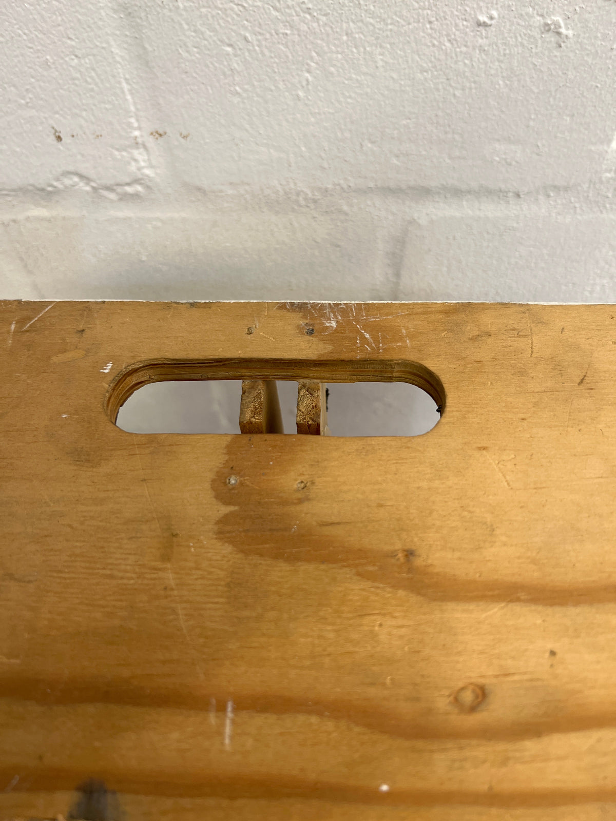 White Large Wooden Crate