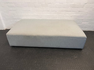 Blue Fabric Single Base Rectangular Sleeper Couch 195 x 110cm - REDUCED