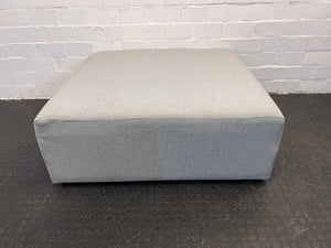 Single Base Square Shaped Blue Fabric Sleeper Couch 112 x 112cm