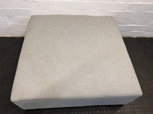 Single Base Square Shaped Blue Fabric Sleeper Couch 112 x 112cm