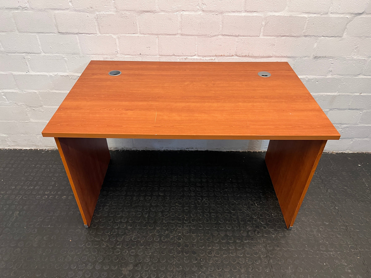 Wooden Office Desk with Scratches (Width: 120cm) (Height: 71.5cm)