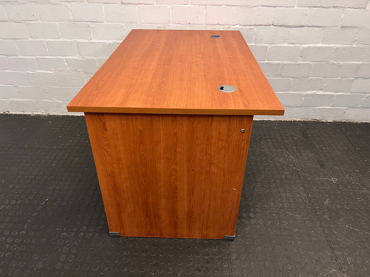 Wooden Office Desk with Scratches (Width: 120cm) (Height: 71.5cm)