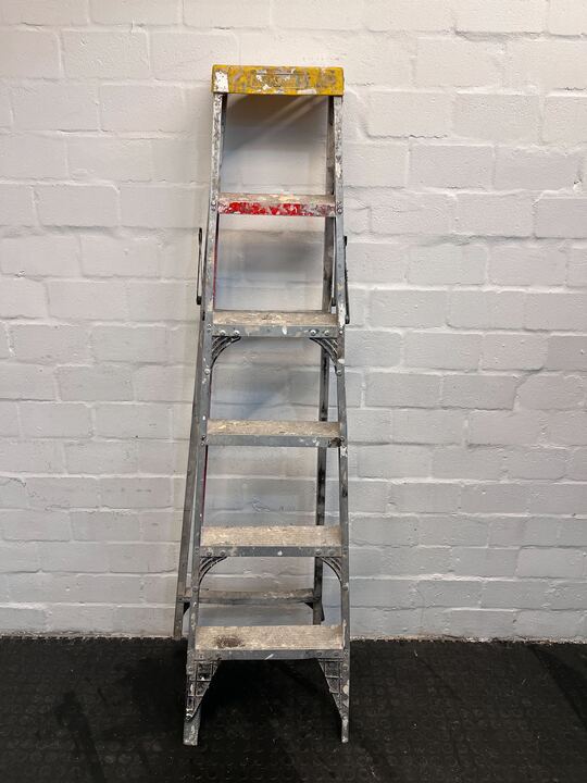 Aluminium Folding Work Ladder (with Paint Marks)