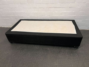 Black Sided Single Bed Base (Minor Tear) - REDUCED