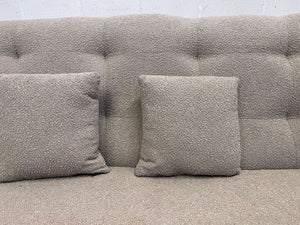 Creamy Three Seater Couch with Cushions