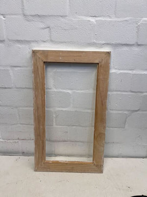 Antique Shabby White Rectangular Picture Frame (Paint Peeling) (43 x 73cm)