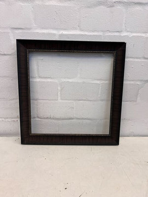 Dark Wood Squared Picture Frame with Slim Pattern Design (56 x 57.5cm) (Chipped Side)