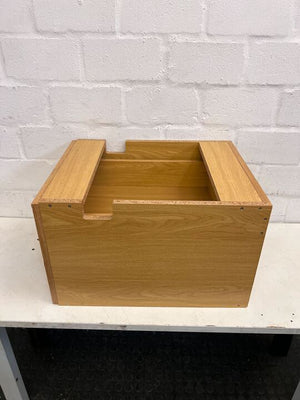 Small Light Brown Chest of Drawers with Lock (Missing Key/Top of Drawers)