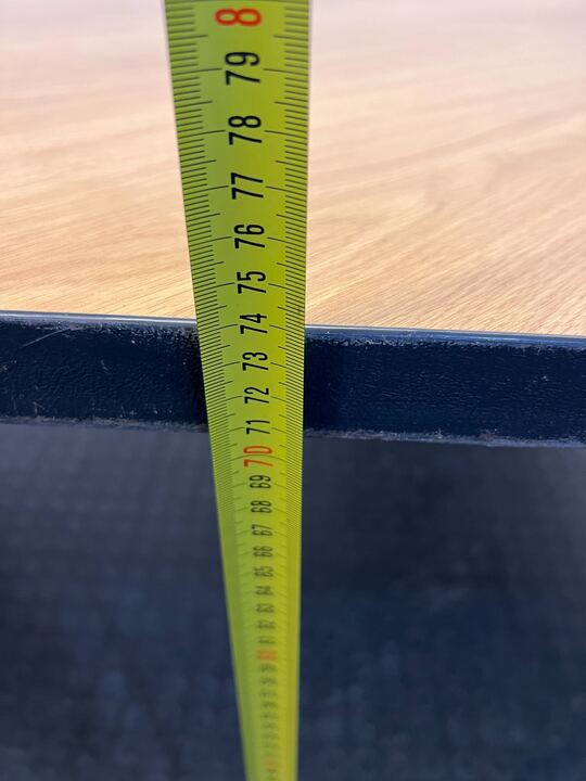 L-Shaped Wooden Desk with Two Drawers (One Missing Handle) (Width: 180cm) (Height: 75cm) - PRICE DROP