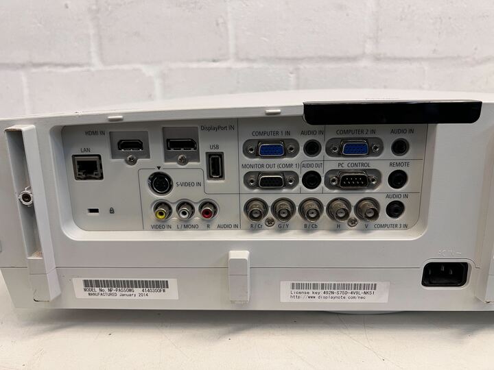 NEC White Large Projector (Needs Replacement bulb)