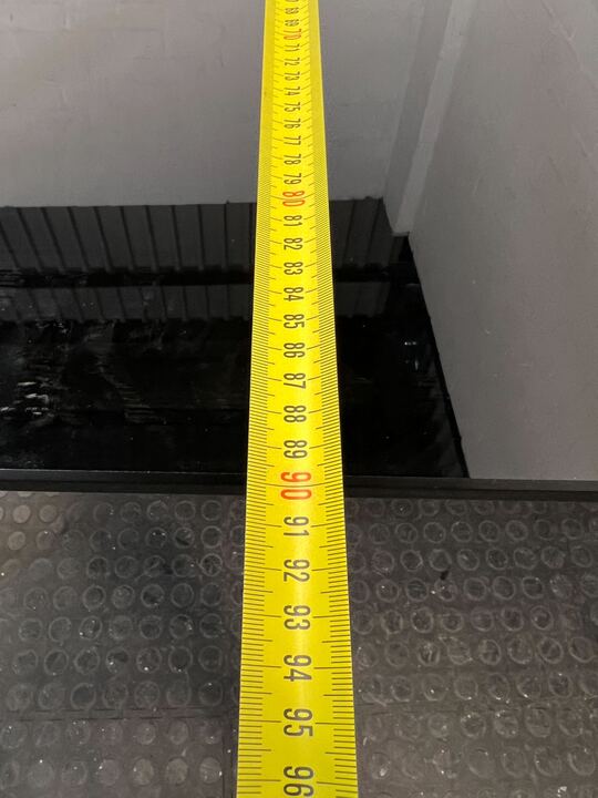 Glass Dining Room Table with Steel Legs (Width: 150cm) (Height: 74cm)