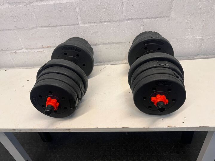 Black Weight Dumbbells (15KG) - 2ndhandwarehouse.com