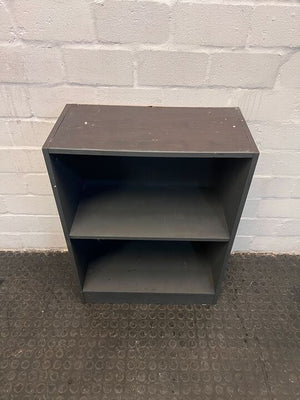 Gray Painted Two Tier Dark Wood Bookshelf  (Unfinished Paintwork) - REDUCED