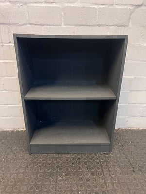 Gray Painted Two Tier Dark Wood Bookshelf  (Unfinished Paintwork) - REDUCED