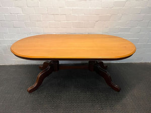 Yellow Wood Eight Seater Dining Table (Width: 199cm) (Height: 74.5cm) - REDUCED