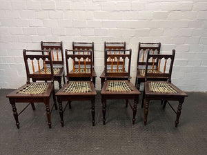 Yellow Wood Riempie Dining Room Chairs