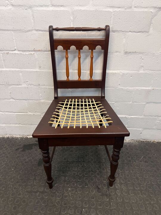 Yellow Wood Riempie Dining Room Chairs