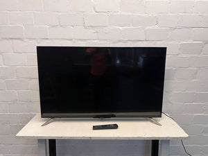 Sinotec 49" Black Smart LED TV with Remote & Stand