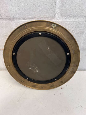 Bronze Porthole Styled Vintage Mirror (Width: 25cm)